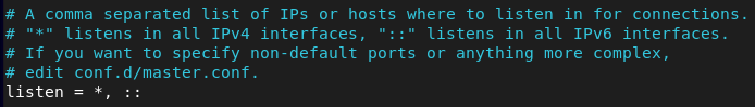 Postfix